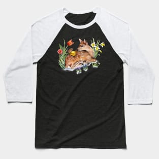 Spring Baby Deer Baseball T-Shirt